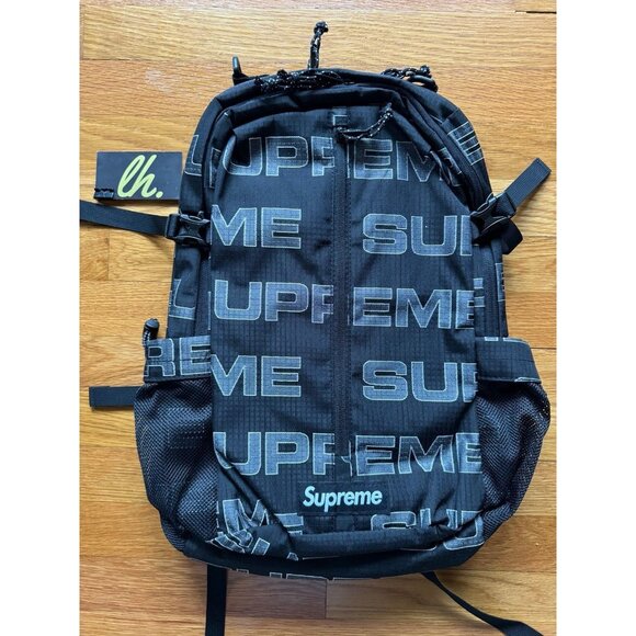 Supreme Other - Supreme FW21 Black Canvas All Over Print Backpack